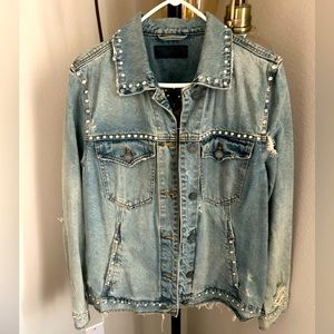Blank NYC Bedazzled Denim Jacket